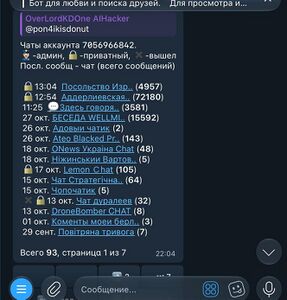 Поиск чатов через Funstat